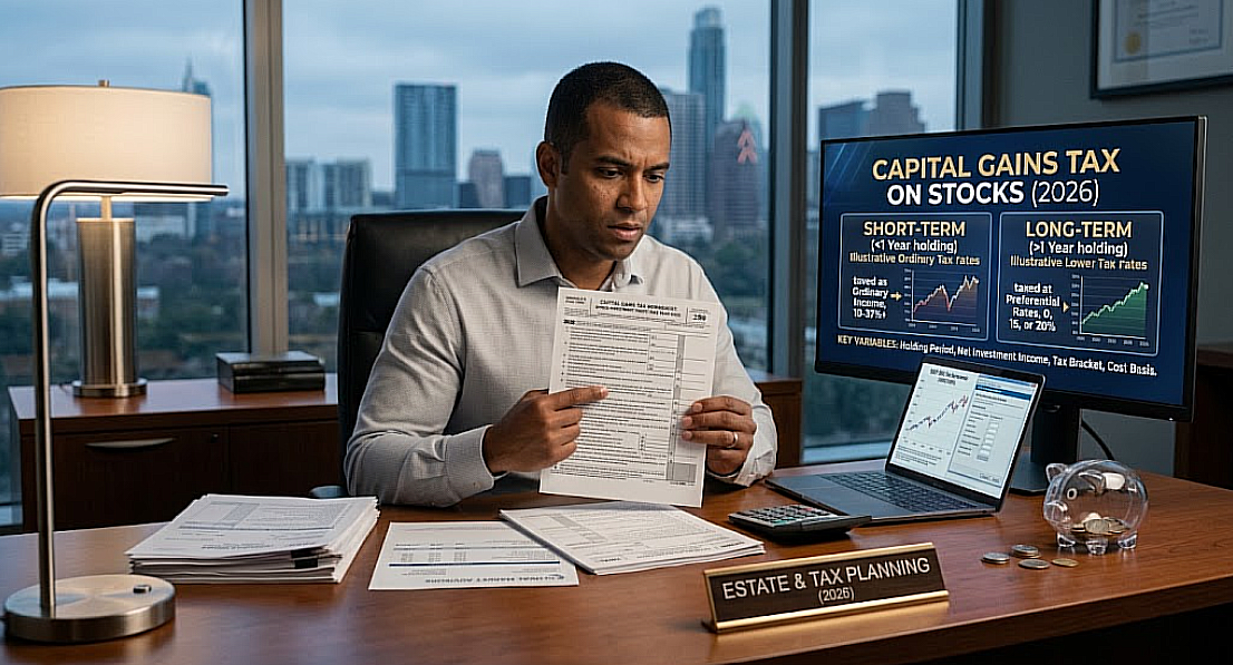 Capital Gains Tax on Stocks in 2026: Rates & Calculator