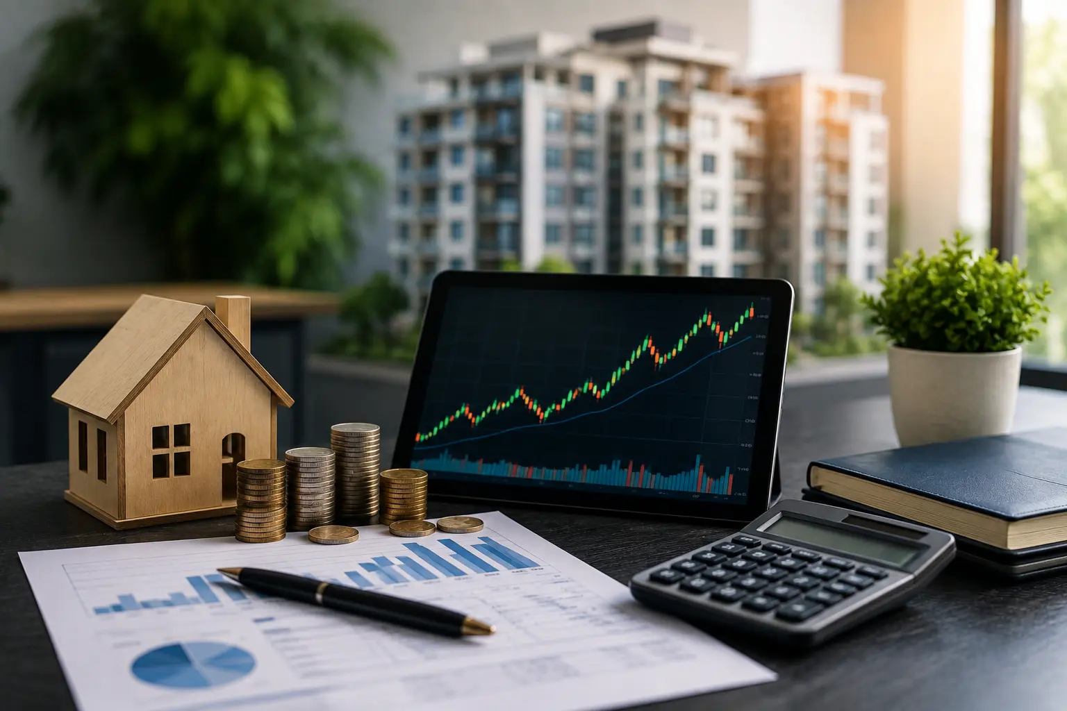 Investor analyzing Bajaj Housing Finance stock performance