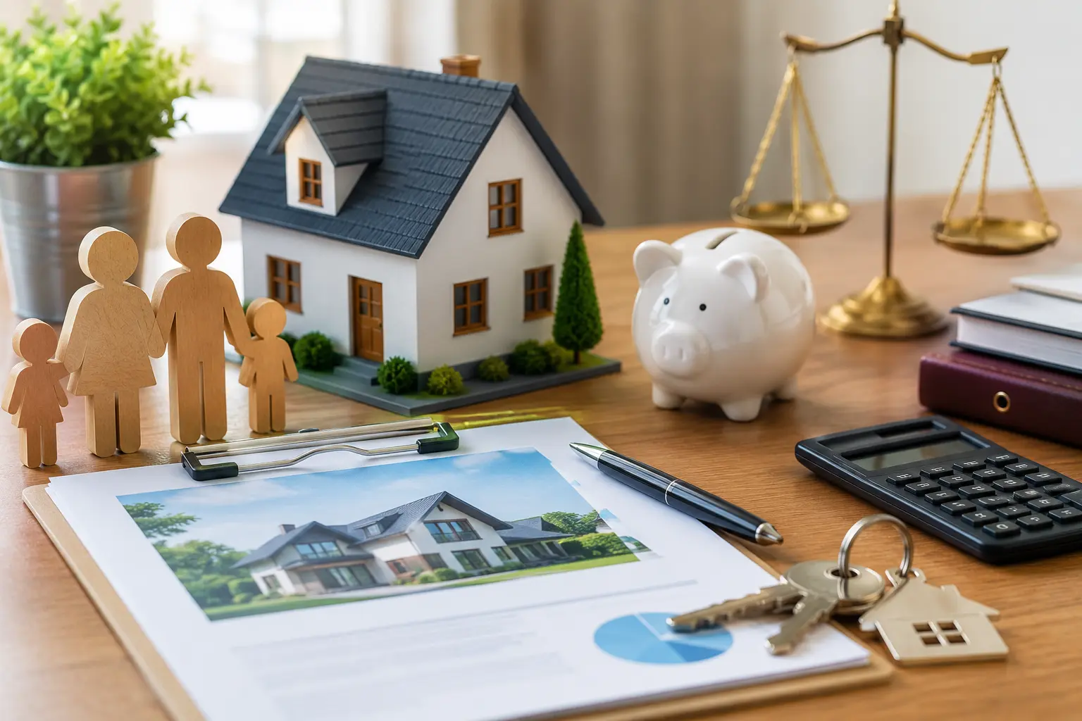 Family opportunity mortgage concept